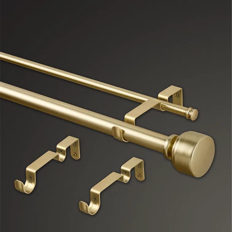 MODE Premium - Double Steel Adjustable Double Curtain Rod
