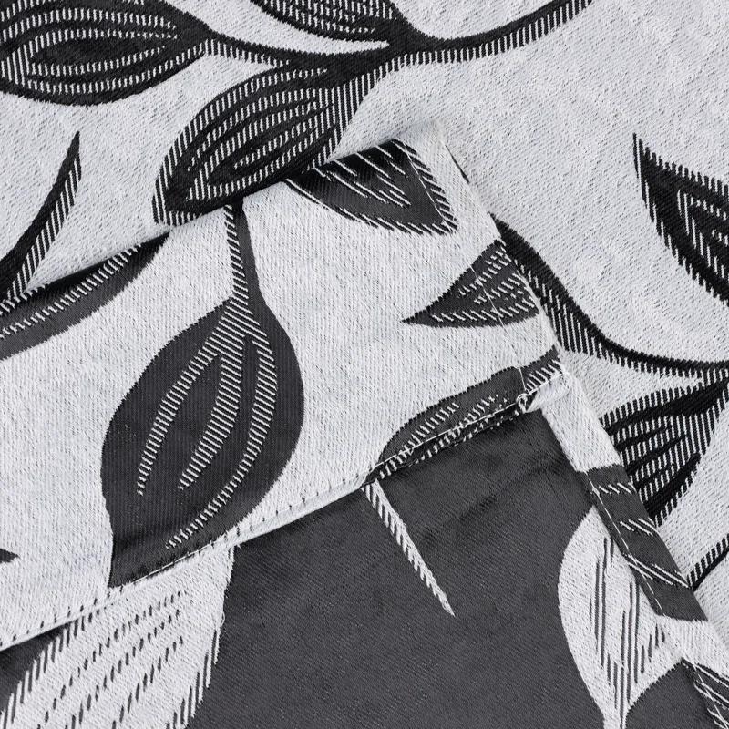 Modern Bohemian Leaves Polyester Machine Washable Room Darkening Blackout Curtains by Superior (Set of 2)