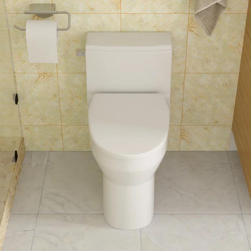 Lordear H-MTLC-T133 Lordear 1.28 Gallons GPF Elongated Comfort Height Floor Mounted One-Piece Toilet (Seat Included)