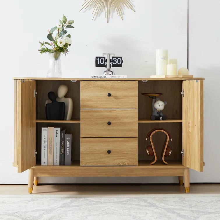 George Oliver Evana 55"Sideboard with 3 Drawer