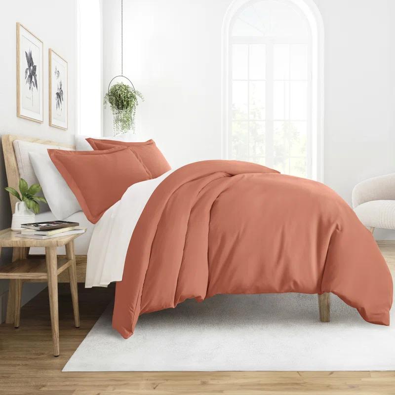IEnjoy Home Super Soft Double Brushed Duvet Cover Set