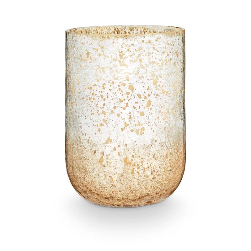 ILLUME Noble Holiday Balsam & Cedar Large Crackle Glass Candle