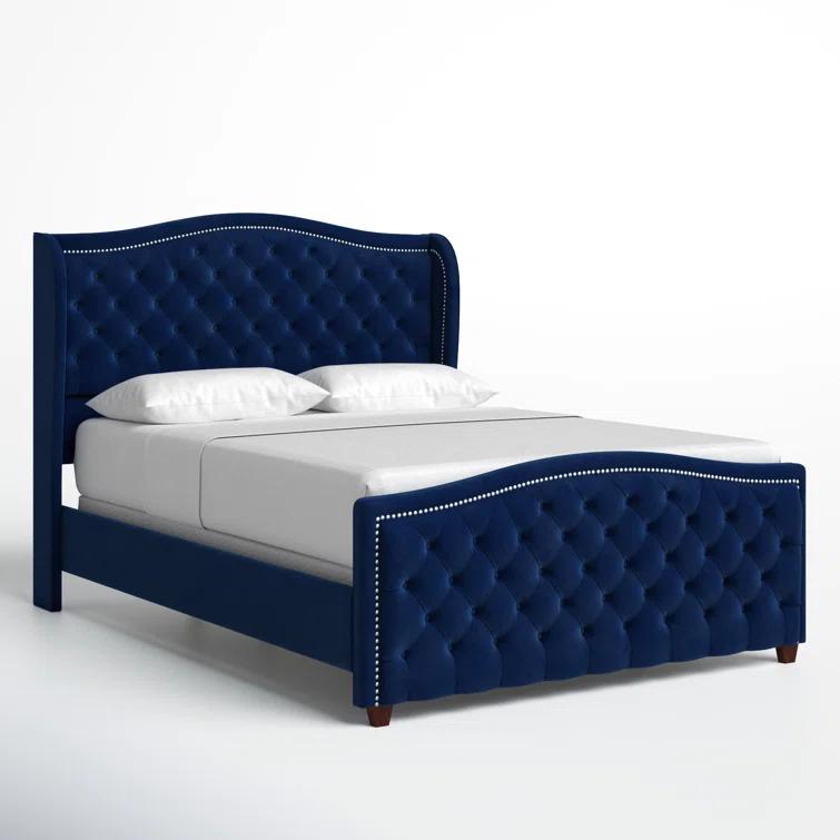 Coleman Upholstered Wingback Bed