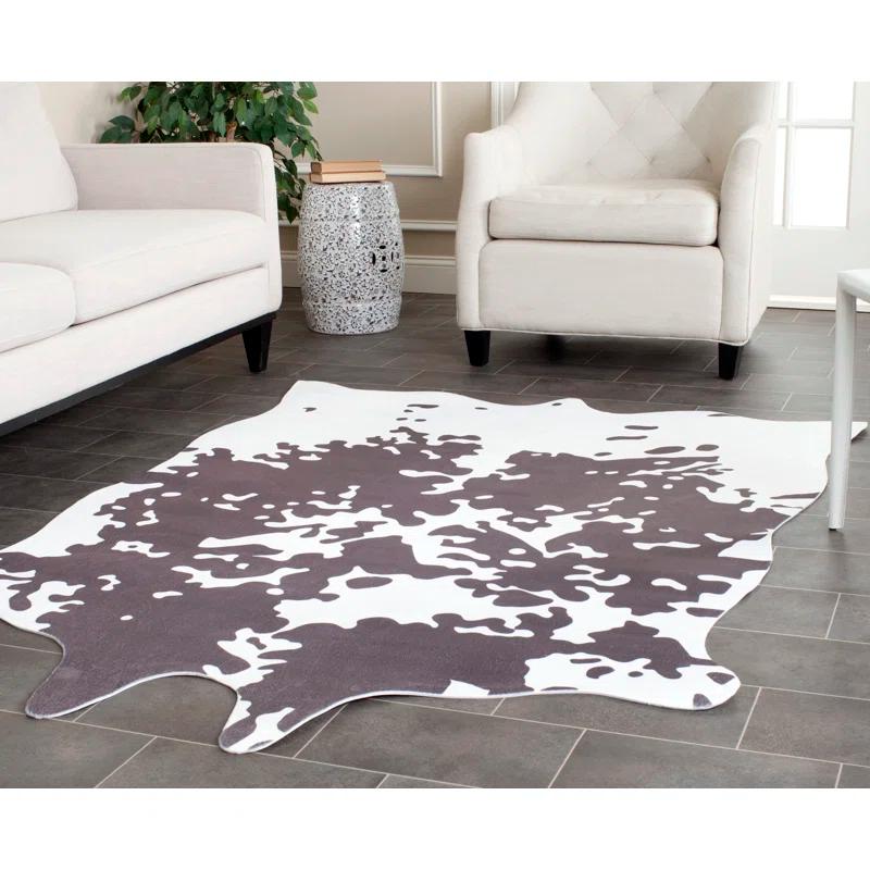 Faux Hide Animal Print Indoor Rug