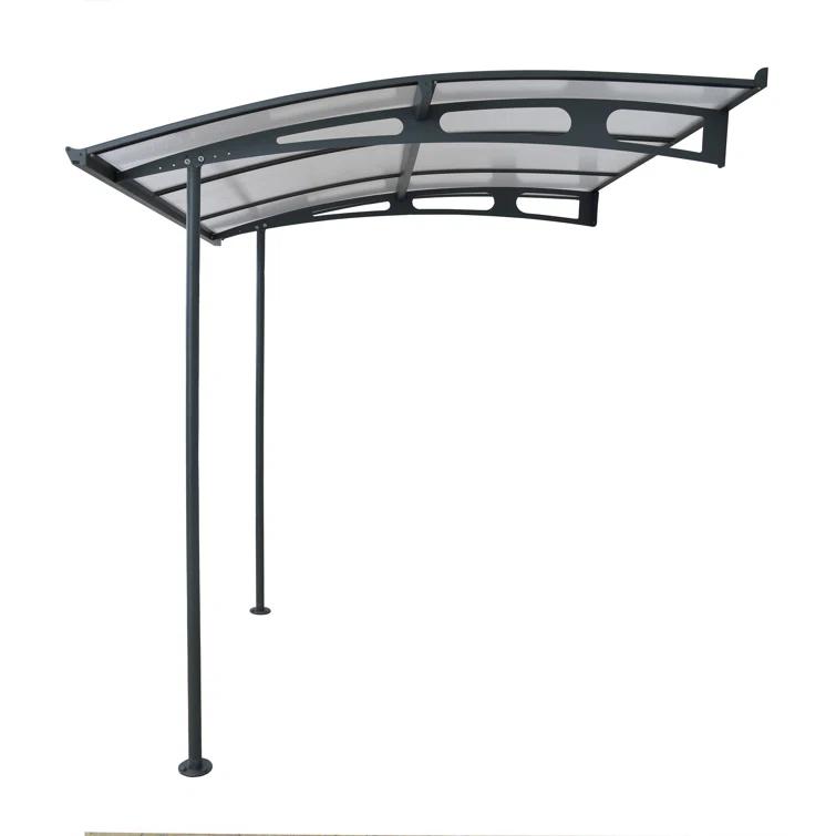 Canopia Palram - Canopia Vega 79.7'' W x 96.3'' D Acrylic Glass Gray Cover Stationary Patio Awning & Reviews | Wayfair