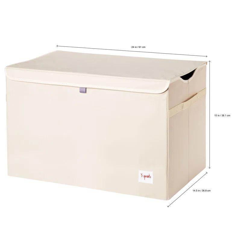 3 Sprouts 3 Sprouts - Toy Chest Storage Box for Kids Playroom, Whale