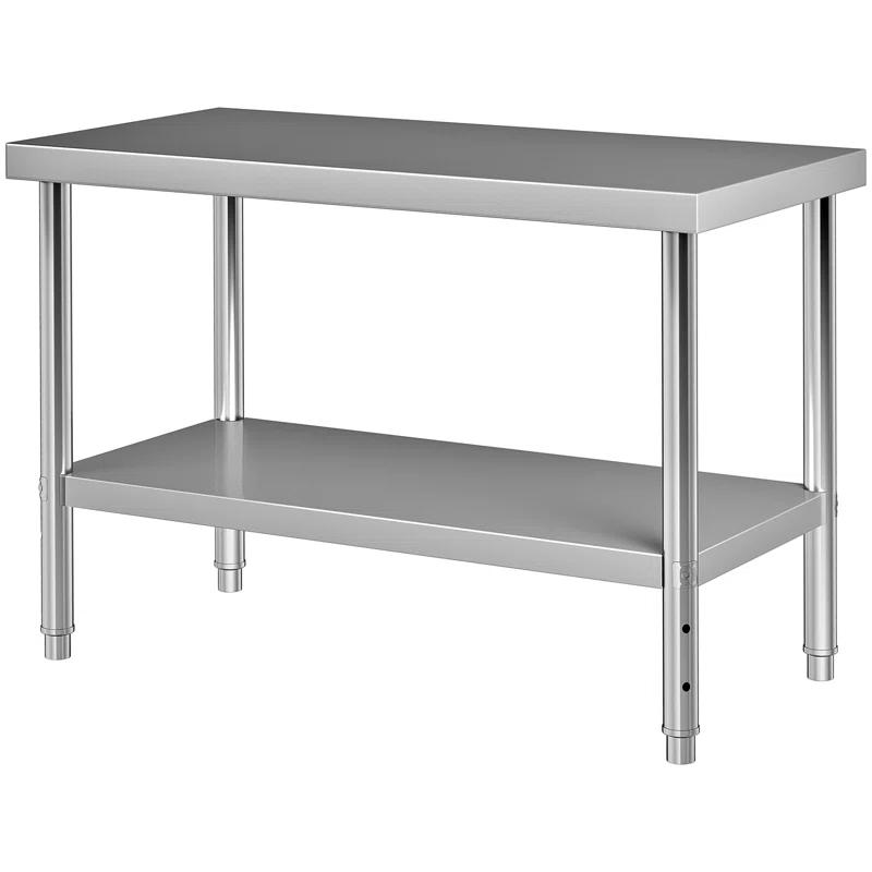 Prep & Savour Demnan Metal Top Workbench
