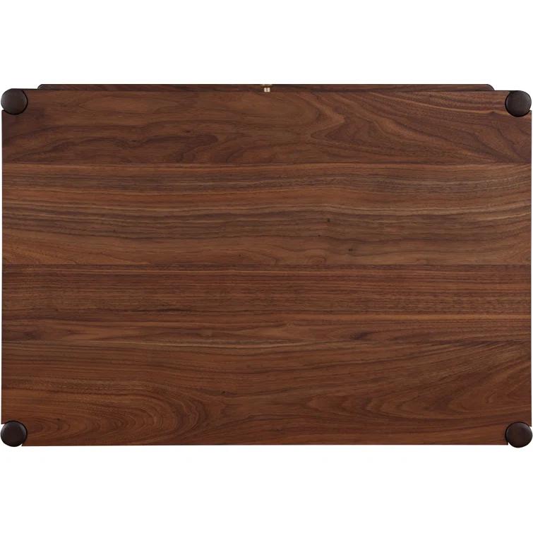 Walnut Mid-Century Modern Solid Wood Nightstand