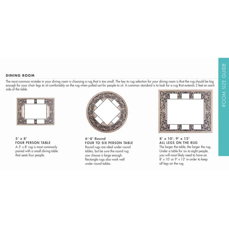 KAS Rugs Rectangle: 5'3" x 7'7" - Cambridge Ivory Floral Vine Traditional Rug