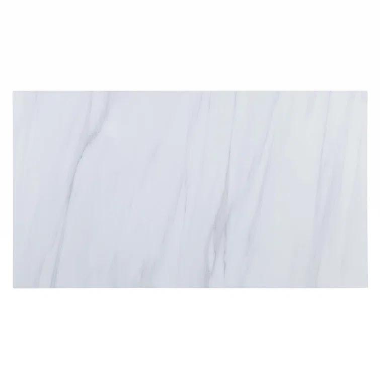 Latitude Run® Marble Top & Gray Finish Kitchen Island