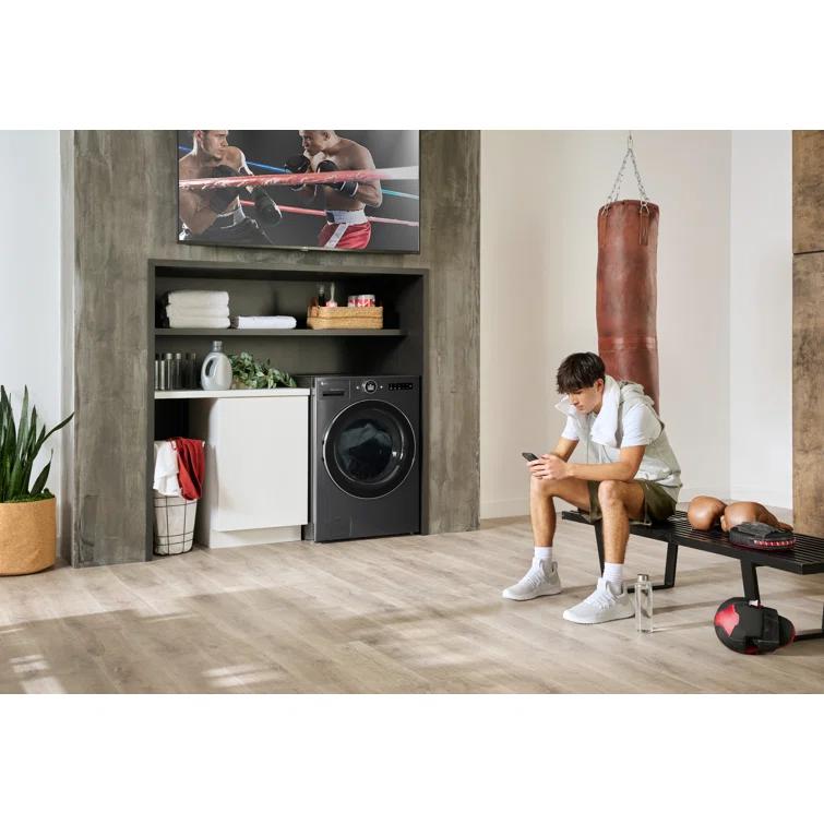 LG LG Ventless Washer/Dryer Combo WashCombo, All-in-One Mega Capacity with Inverter HeatPump, Technology and Direct Drive Motor, 5.0 cu. ft. WM6998HBA