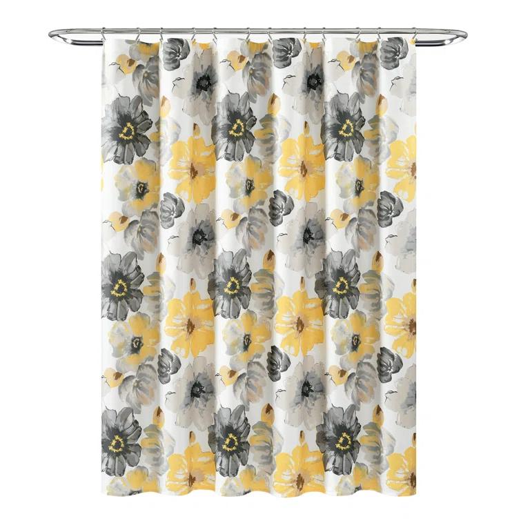 Lush Decor Floral Single Shower Curtain & Reviews | Wayfair