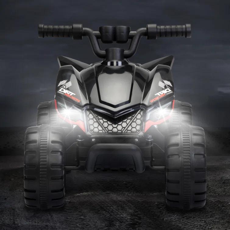 TOBBI_TOYS 6V ATV Battery Powered ride on Car  With Bluetooth, Music, Lights, Simple Operation for Toddlers