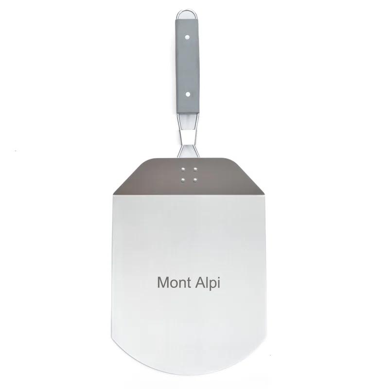 Mont Alpi Mont Alpi MAPK Universal Outdoor Grill Pizza Making Converter Kit - Pizza Stone Rest with Handles, 15" Pizza Stone, Stainless Steel Fold up Pizza Peel and Chicago Style Pizza Rocker Cutter Knife