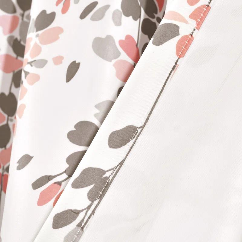 Lush Decor Weeping Flowers Floral Room Darkening Thermal Rod Pocket Curtain Panels (Set of 2)