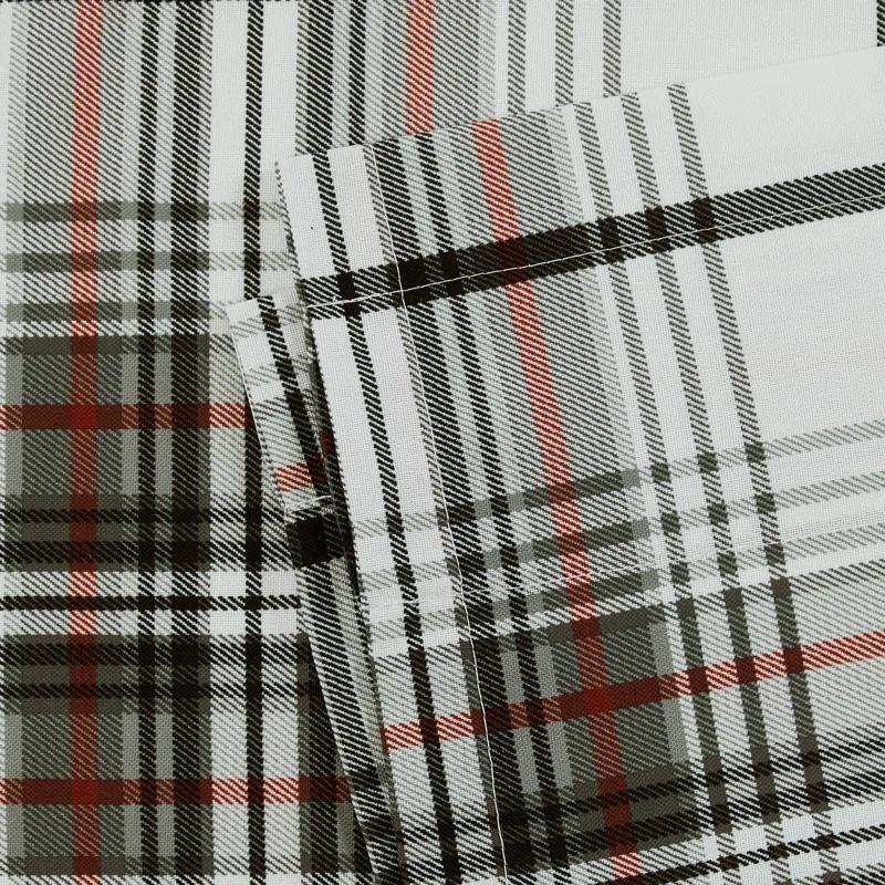 Eddie Bauer Eddie Bauer Alder Plaid Grey Pole Top Window Valance