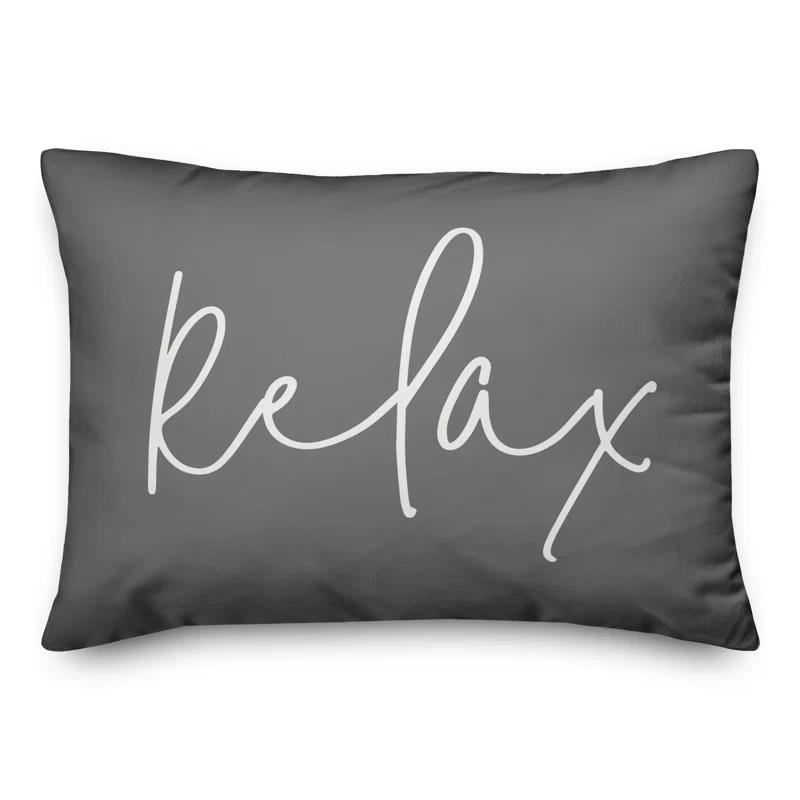 Designs Direct Creative Group Textual Indoor/Outdoor Throw Pillow