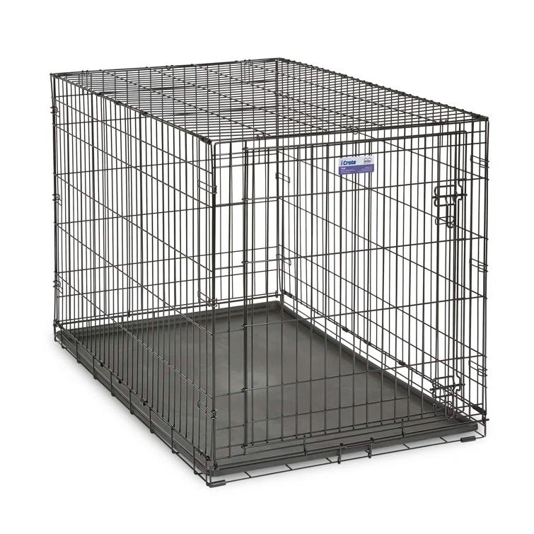 Midwest Homes For Pets MidWest Homes for Pets Newly Enhanced Single Door iCrate Dog Crate Includes Divider Panel