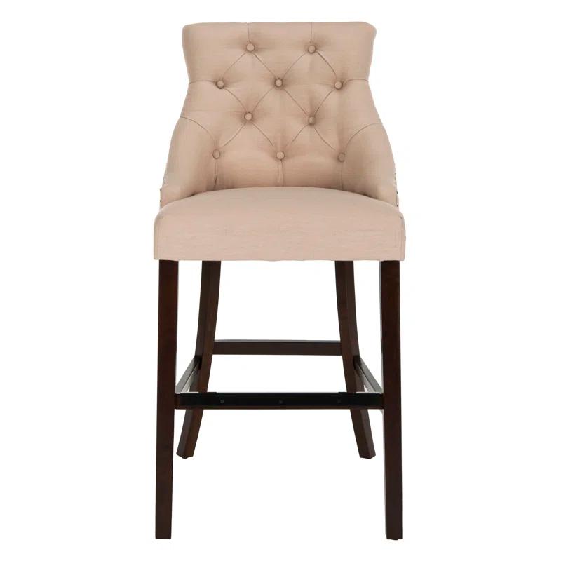 Safavieh Eleni Tufted Wing Back Bar Stool | Wayfair