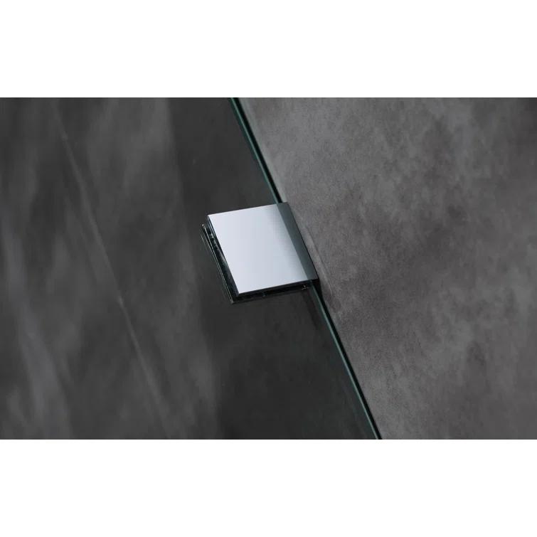 Aston Moselle 44" x 77.5" Rectangular Sliding Shower Enclosure with Base SEN976-TR-CH-48-10-L