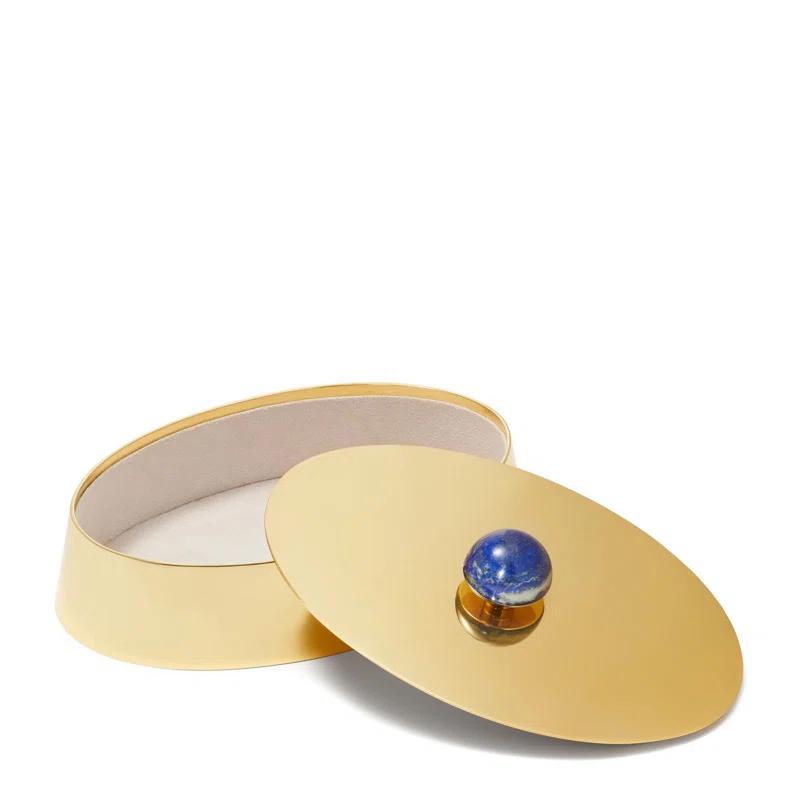 AERIN Handmade Brass/Lapis Decorative Box