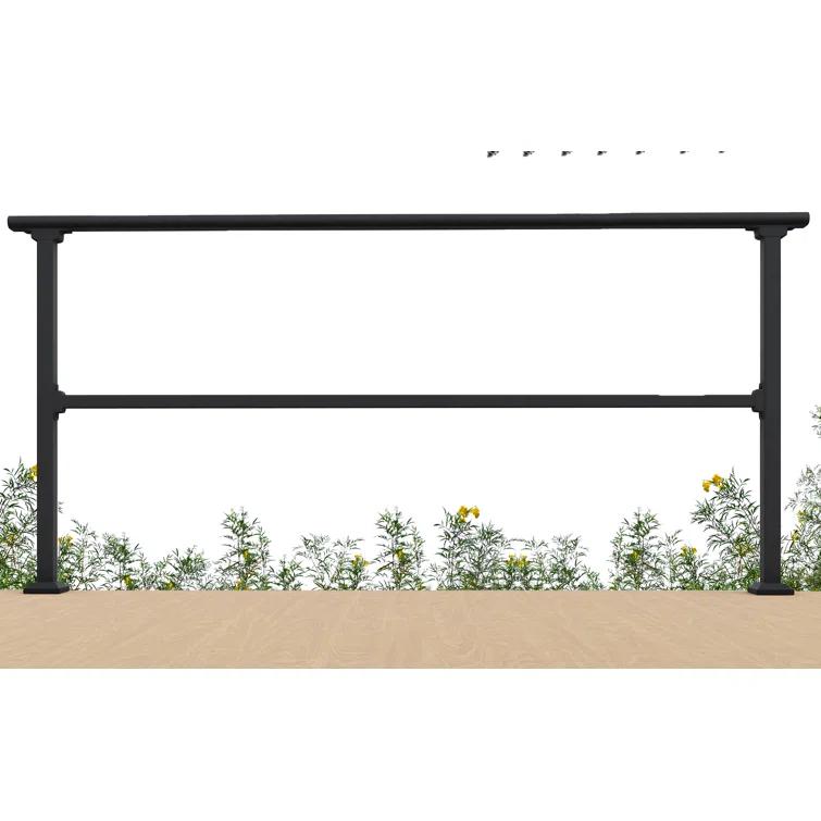 CR Home Black Metal Porch And Stair Railings