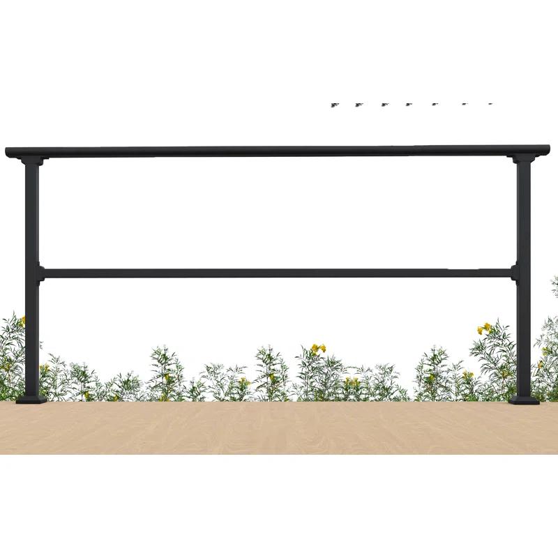 CR Home Black Metal Porch And Stair Railings