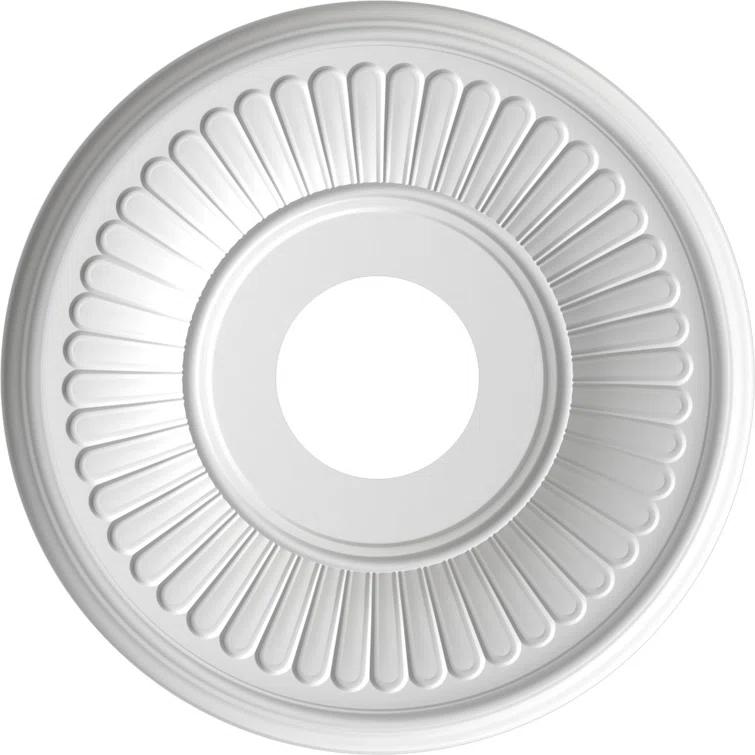 Ekena Millwork Berkshire Thermoformed PVC Ceiling Medallion CMP19BE