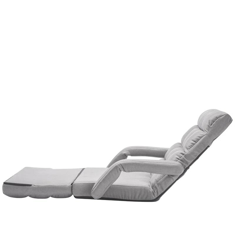 Trule Floor Chair with 5 Adjustable Position and Armrest Floor Gaming Chair Gray