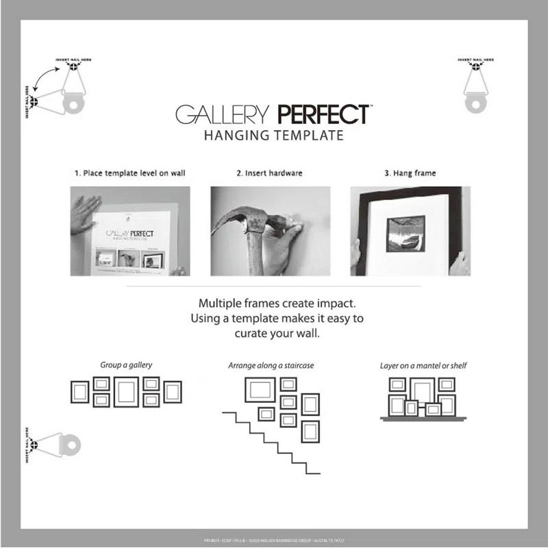 Gallery Perfect Gallery Perfect 12" x 12" Wall Mount Matted Picture Frame - (Set of 9)