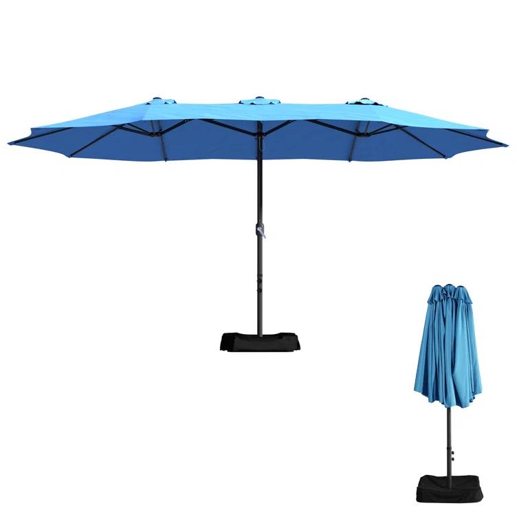 clihome 15 Ft Patio Market Umbrella with Base