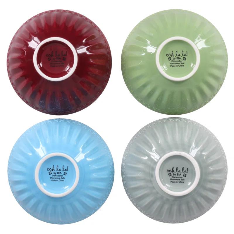 BIA Cordon Bleu BIA Cordon Bleu Ooh La La Emeline Assorted 10-Ounce Bowls (Set of 4)