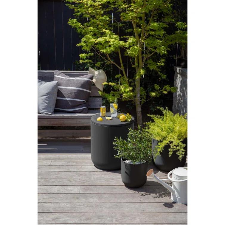 Veradek Kona Round Plastic Outdoor Side Table