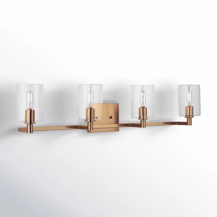Haines 4 Light Transparent Dimmable Vanity Light