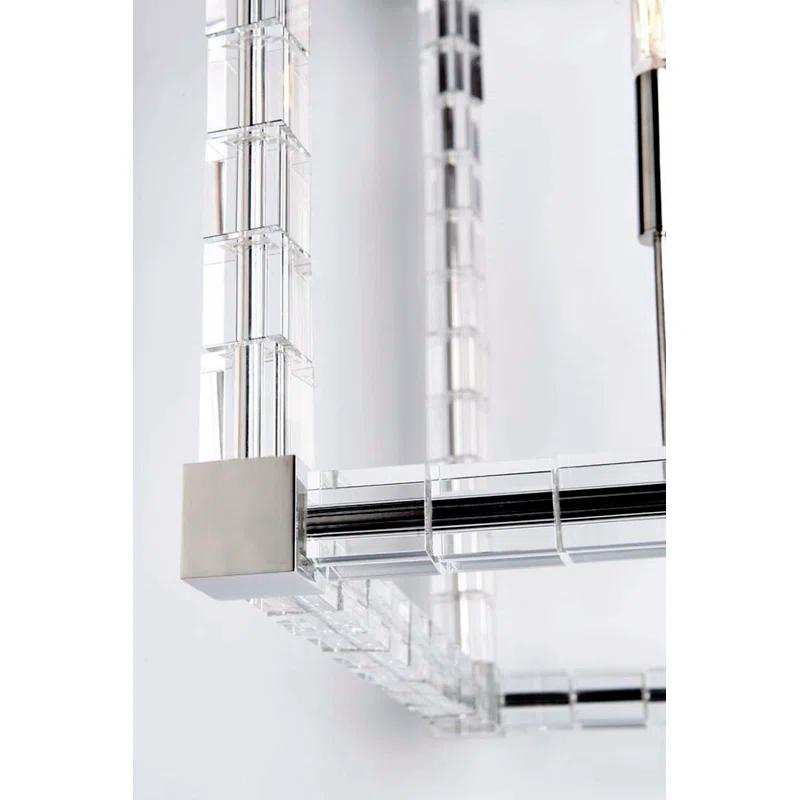 Hudson Valley Lighting Alpine 4 - Light Dimmable Square / Rectangle Chandelier