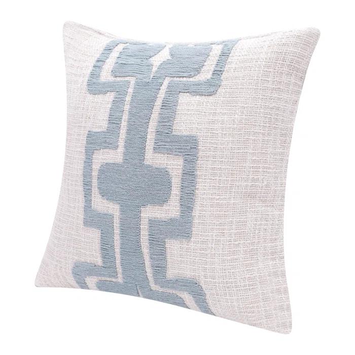 Stacy Garcia Home Geometric Handmade Cotton Wool Blend Decorative Throw Pillow