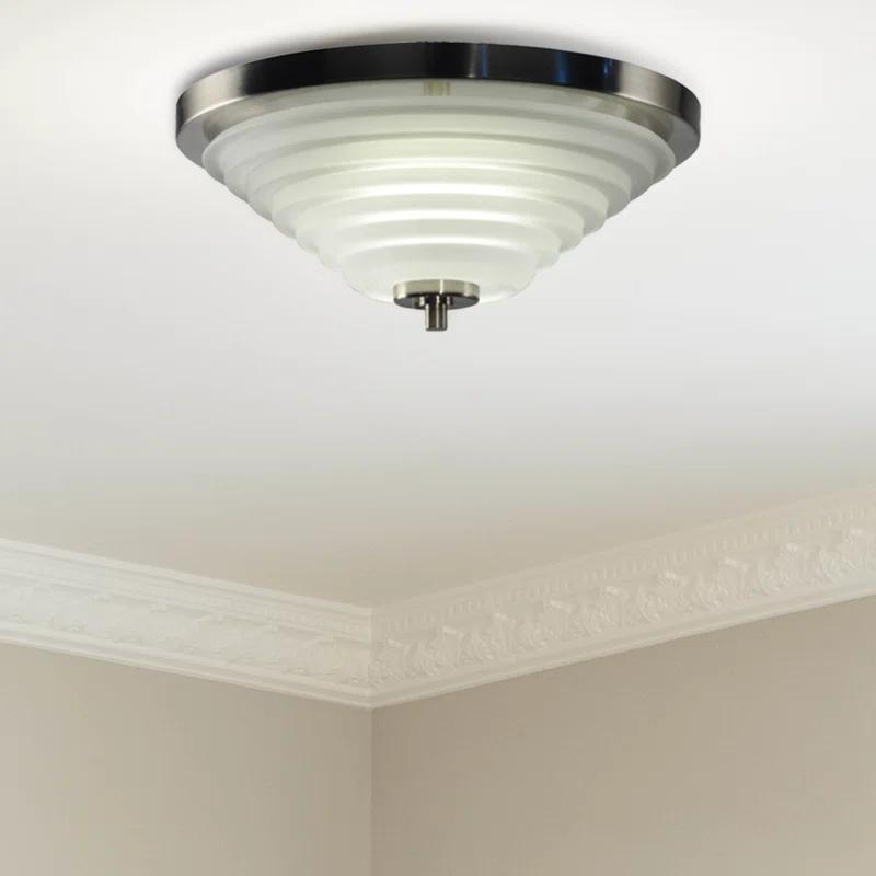 Springdale Lighting Soloman Glass Flush Mount