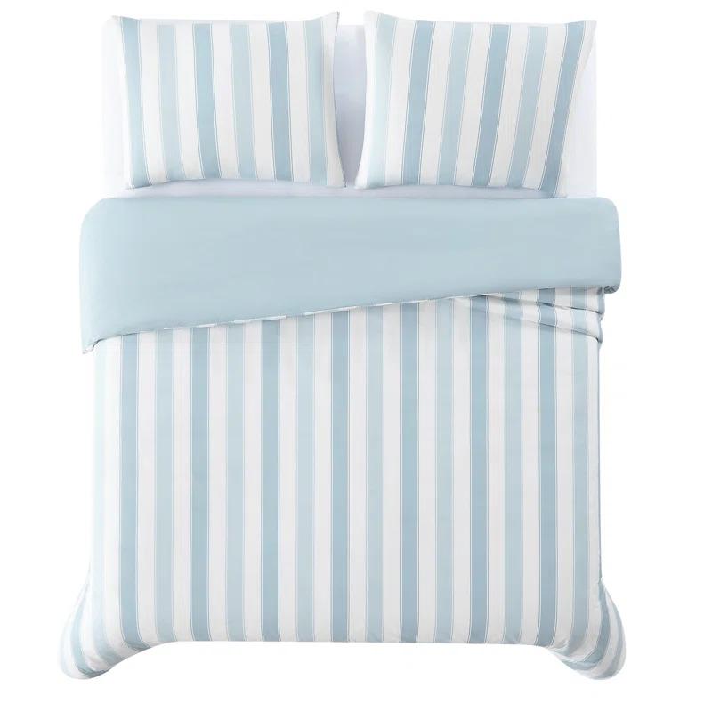 Truly Soft Aiden Polyester Standard Striped Duvet Cover Set