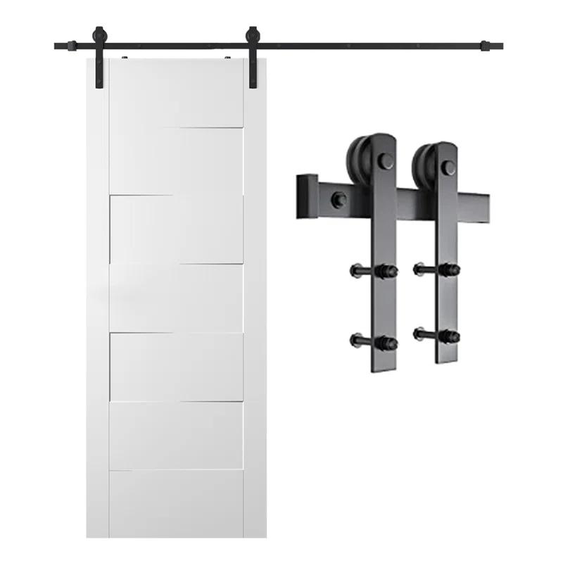 Belldinni Paneled Wood Prefinished Barn Door with Installation Hardware Kit