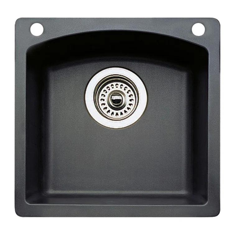 Blanco Diamond 15" L x 15" W Dual Mount Bar Sink 440204-2