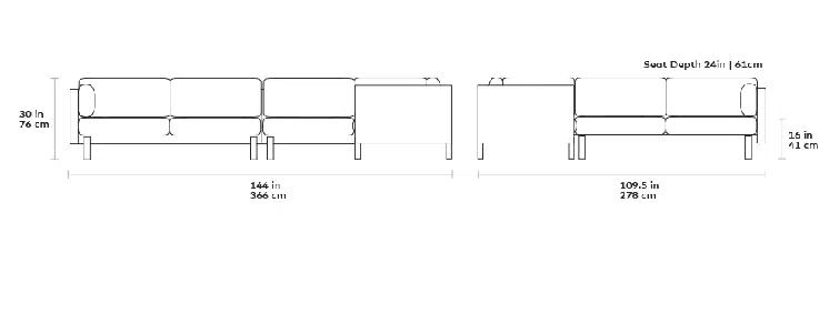 Gus* Modern Silverlake XL Sectional