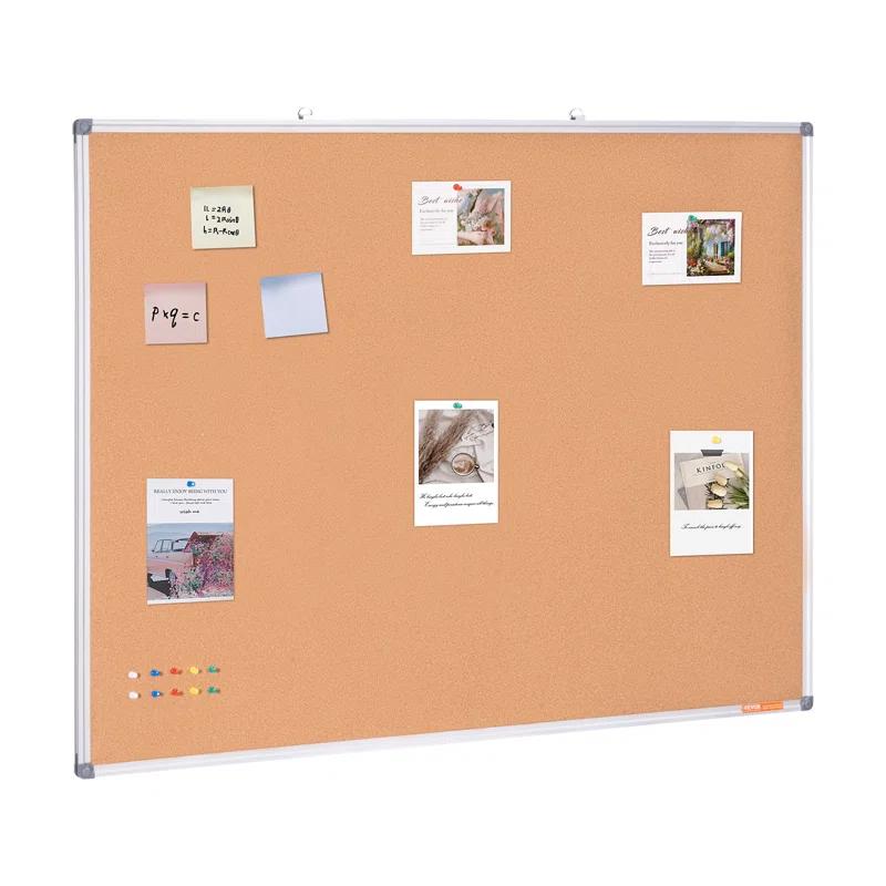 Stellweilan Tessberg 48"x36" Large Cork Board – Wall-Mounted Bulletin Board with Pin Board – Perfect for School, Home, Office