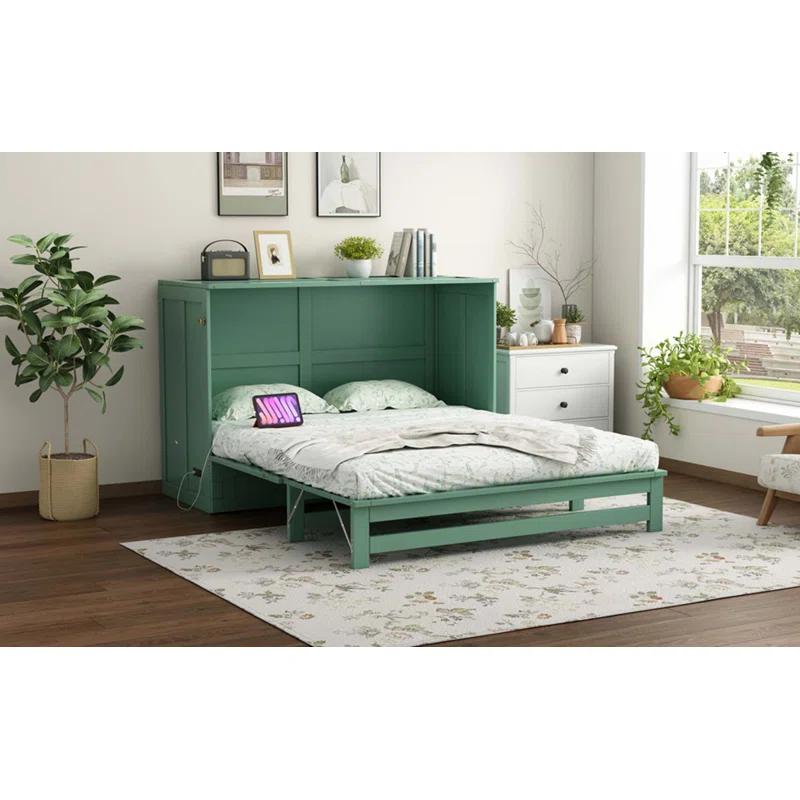 Cosmic Queen Size Murphy Bed With Built-In Charging Station