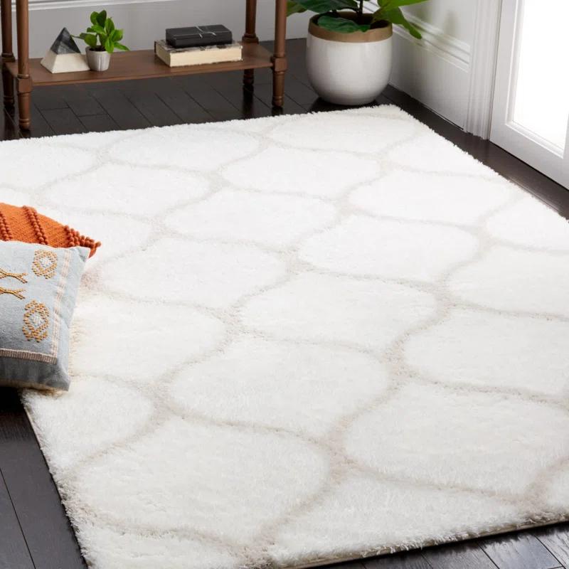Red Barrel Studio® Tahoe Shag Performance Geometric Rug
