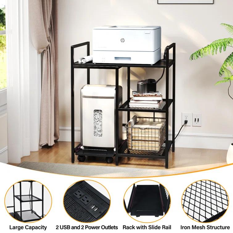 TC-HOMENY 28'' H x 23.5'' W Printer Stand & Reviews | Wayfair