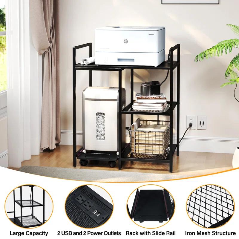 TC-HOMENY 28'' H x 23.5'' W Printer Stand & Reviews | Wayfair