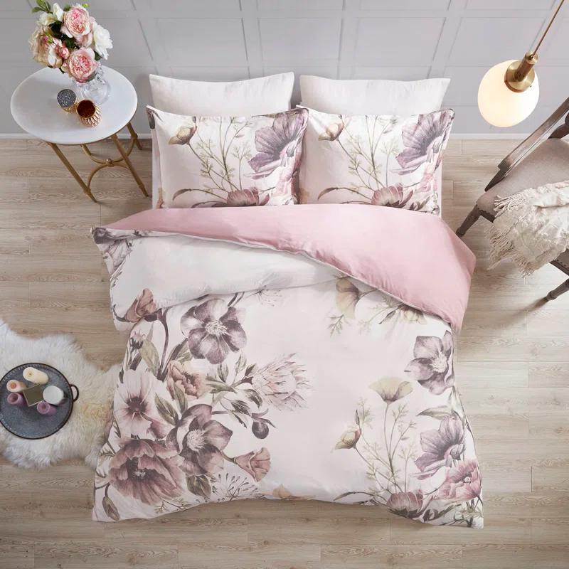 Madison Park Cassandra 3 Piece Cotton Duvet Cover Set & Reviews | Wayfair