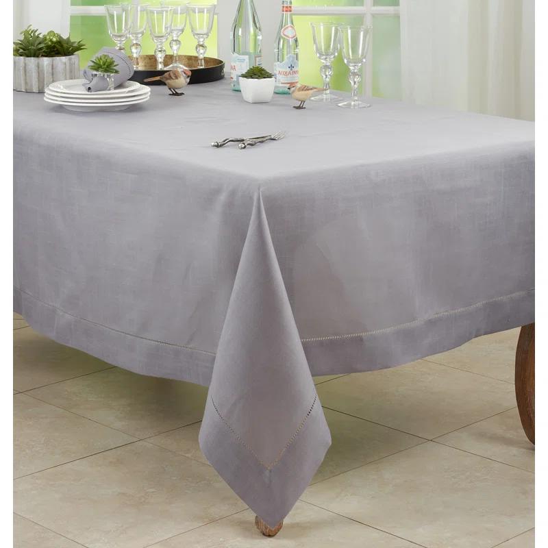 Saro Rochester Collection Solid Color Square Tablecloth