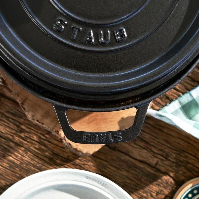 Staub ® 5.5-Qt Matte Black Cocotte