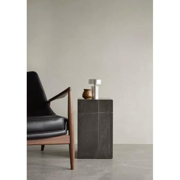 Cordless Brushed Aluminum Adjustable Outdoor Table Lamp